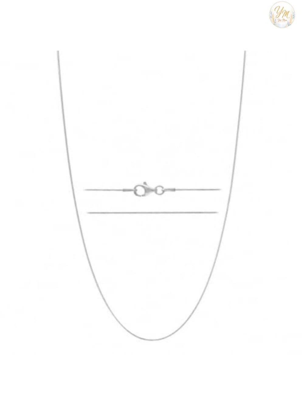 KISPER 925 Sterling Silver Snake Chain Necklace Thin 1mm Italy